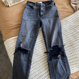 Ankle Straight Ultra High Rise Abercrombie Jeans